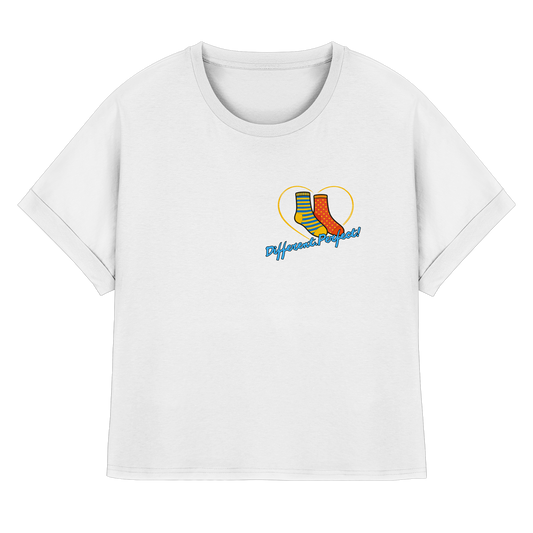 DIFFERENTPERFECT! - Womens Organic Rolled Sleeves T-Shirt