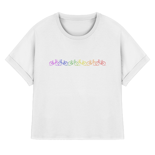 LEEZENPRIDE! - Womens Organic Rolled Sleeves T-Shirt