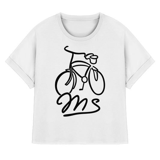 LEEZEMS! - Womens Organic Rolled Sleeves T-Shirt