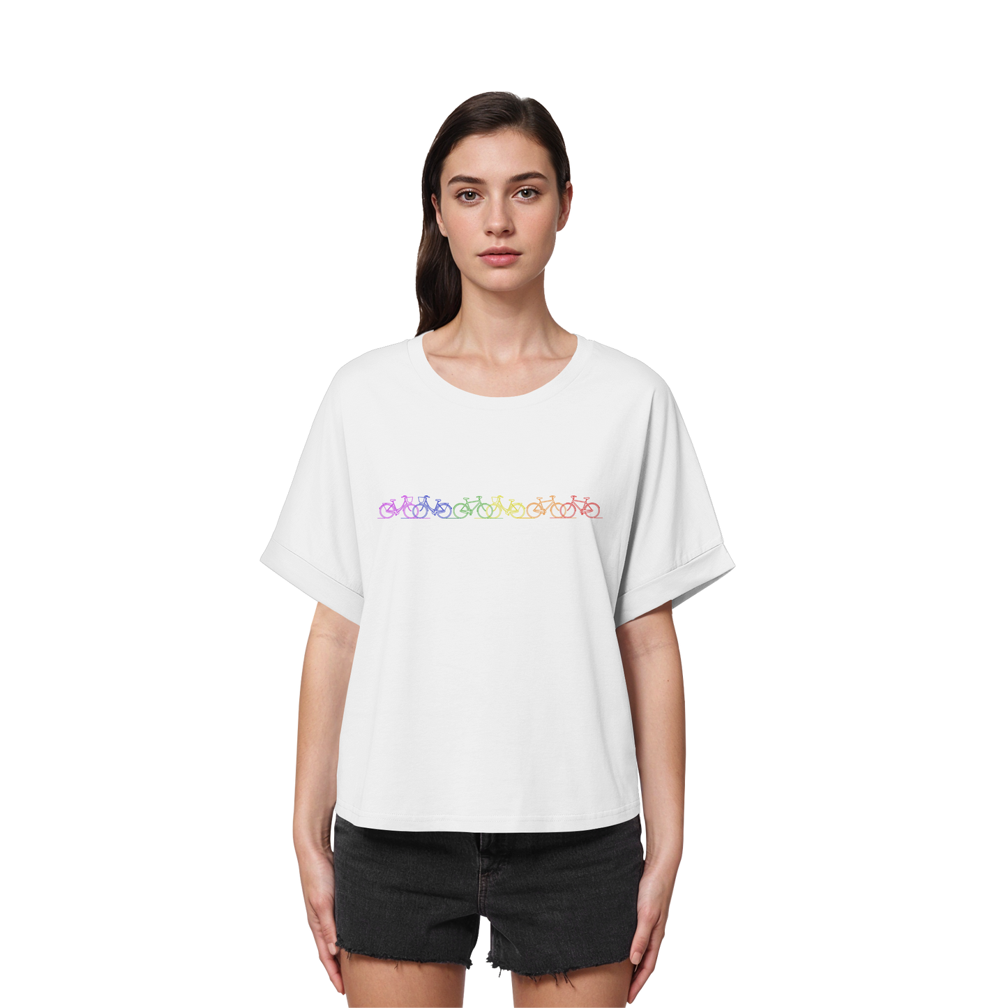 LEEZENPRIDE! - Womens Organic Rolled Sleeves T-Shirt