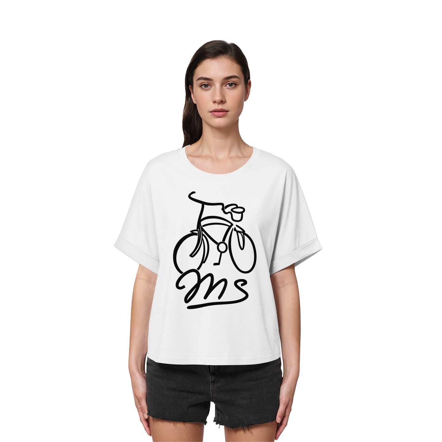 LEEZEMS! - Women's Organic Rolled Sleeves T-Shirt